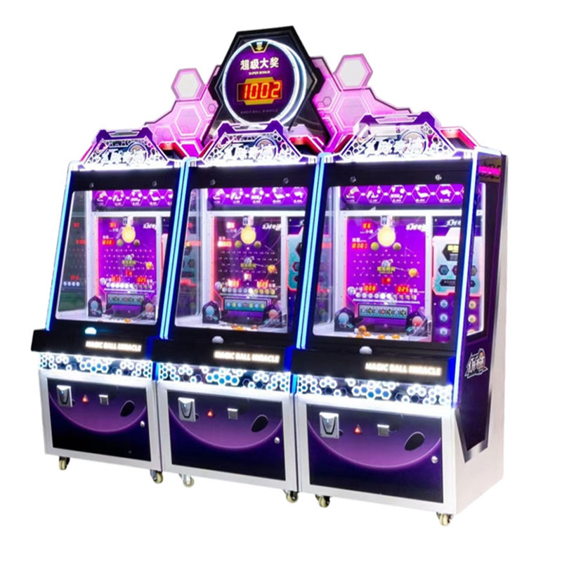 Super Jackpot Indoor Playground Magic Ball Miracle Ticket Arcade Redemption Machine Ball Pusher Game Machine for Sale