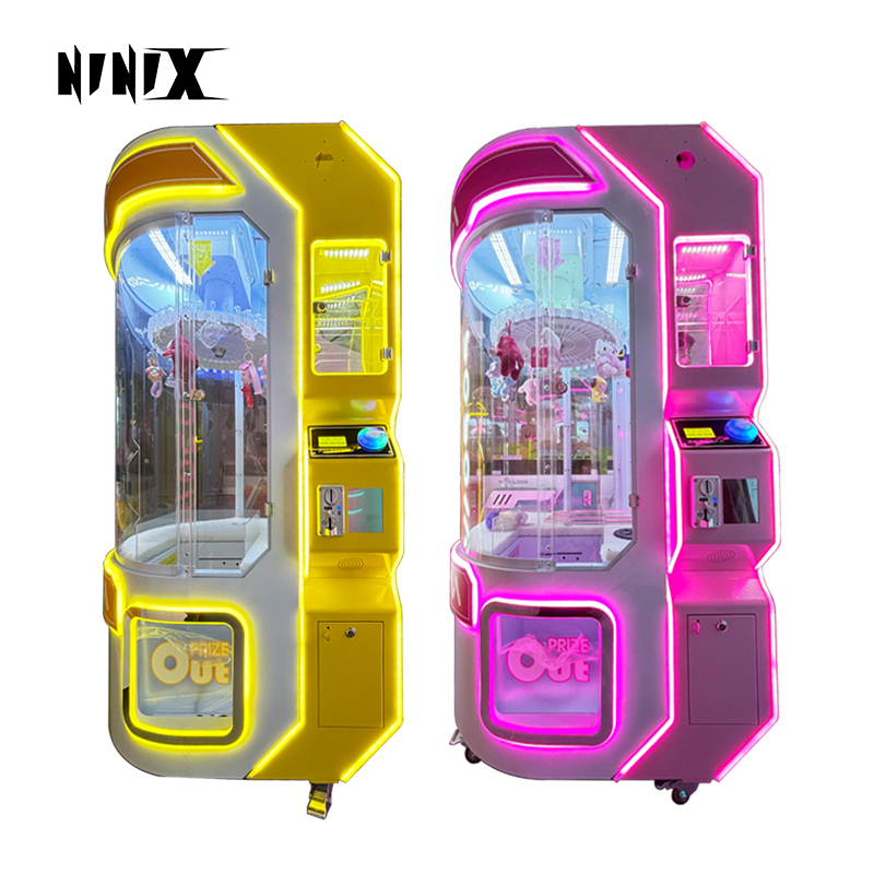 Factory New Mini Arcade Coin-Operated Game Machine Space Rabbit Clip Keychain Prize for Keychain Collectors