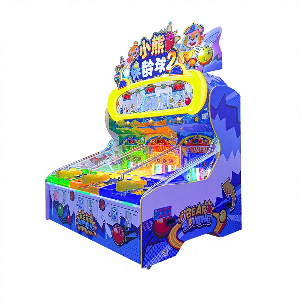 Large Double Player Parent-child Interactive Lottery Game Machine Little Bear Spin Fun Children's Coin-operated Amusement Arcade