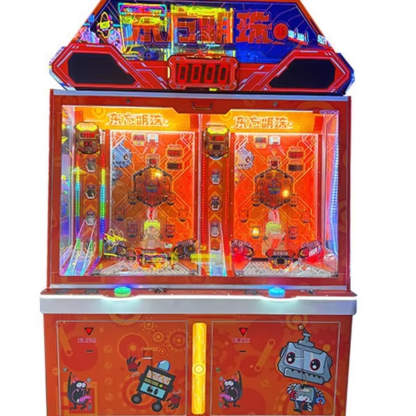 Hot Selling Oriental Pearl Metal Plastic Ball Game Machine Coin Exchange Pusher for Indoor Amusement Park