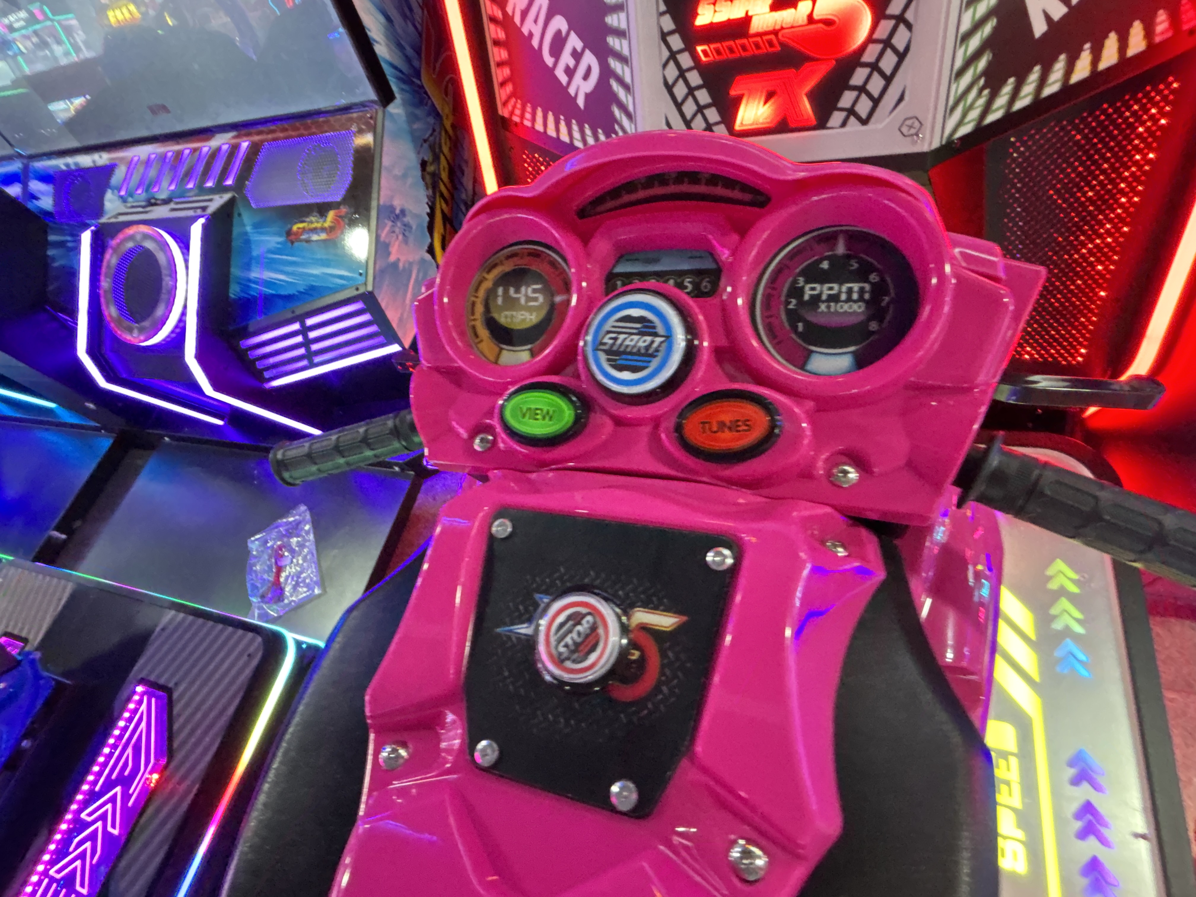 Large Two-Player Motorcycle Racing Arcade Game Machine Coin-Operated for Adults Children English Anime Simulation Entertainment