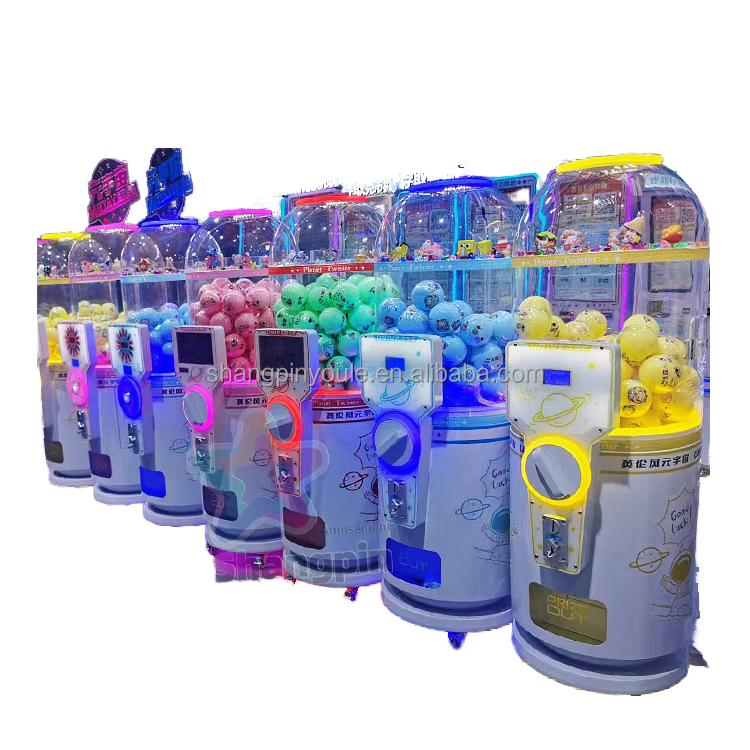 Wholesale Surprise Twist Egg Game Capsule Vending Machine Customizable Coin Operator for Children's Elastic Ball Capsules