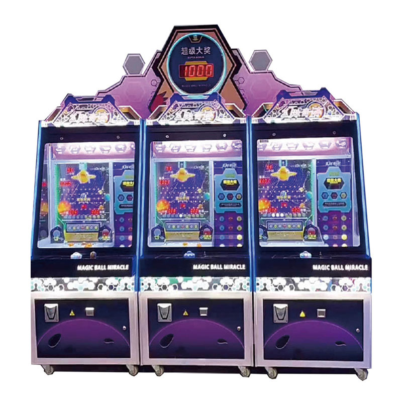 Super Jackpot Indoor Playground Magic Ball Miracle Ticket Arcade Redemption Machine Ball Pusher Game Machine for Sale