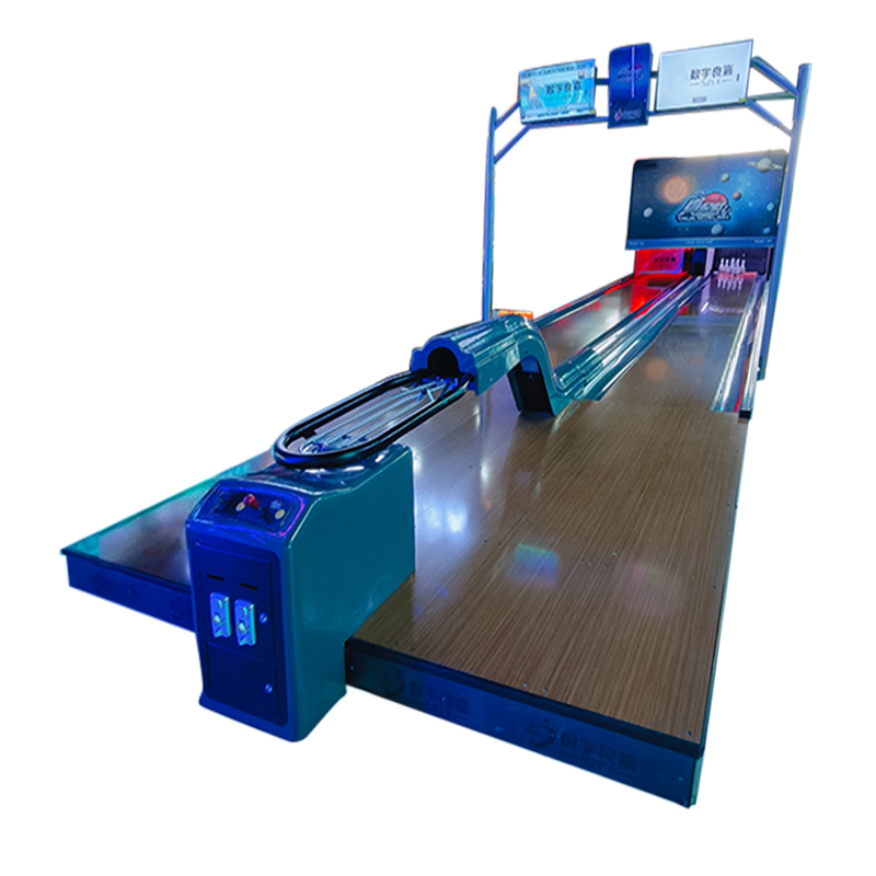 Indoor Coin-Operated Mini Bowling Arcade Machine Metal 2 English Version Amusement Game Equipment for Entertainment Venues