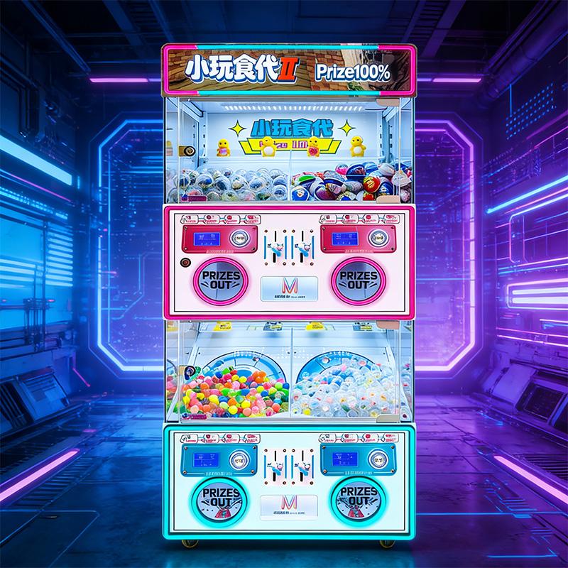 Commercial Dual Layer Metal for Claw Machine | Xiao Wan Shi Dai II 4-Player Capsule Toy Prize Amusement Parks Shopping