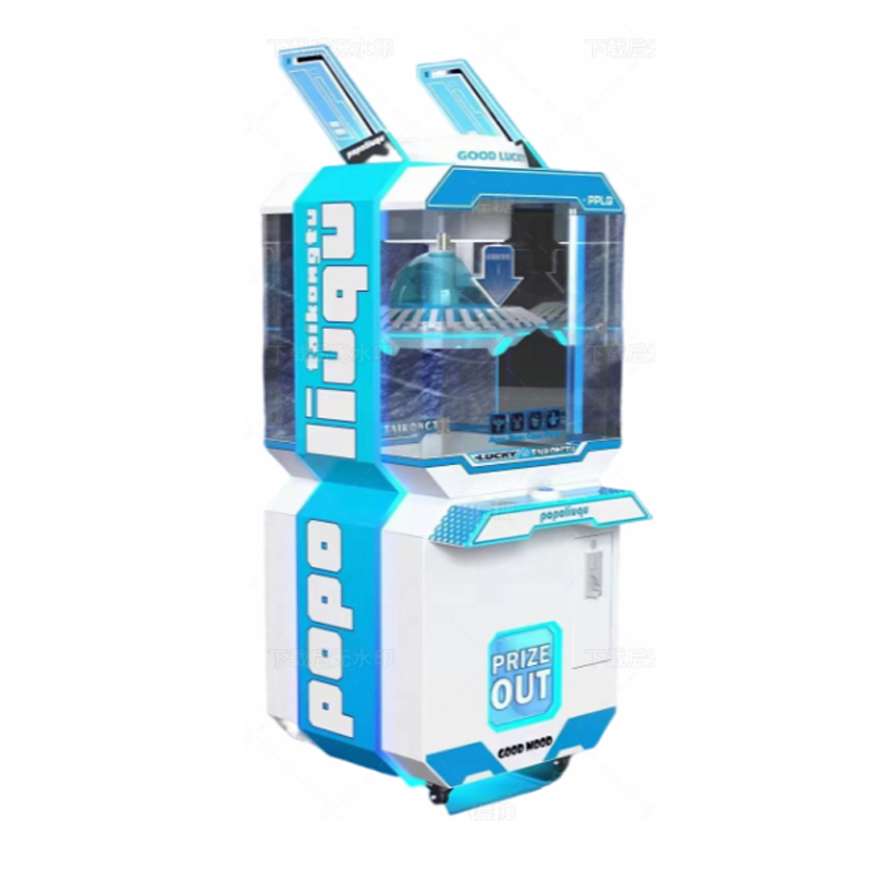 New Game Machine Plush Pile Brick Stacker Clip Award Game Machine Rotary Clip Paper Card Skill Game Claw Machine
