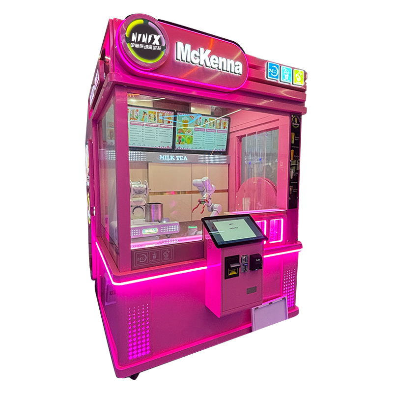 Intelligent Robot Milk Tea Vending Machine Automatic Bubble Tea Maker Self Service Beverage Kiosk Smart Drink Equipment
