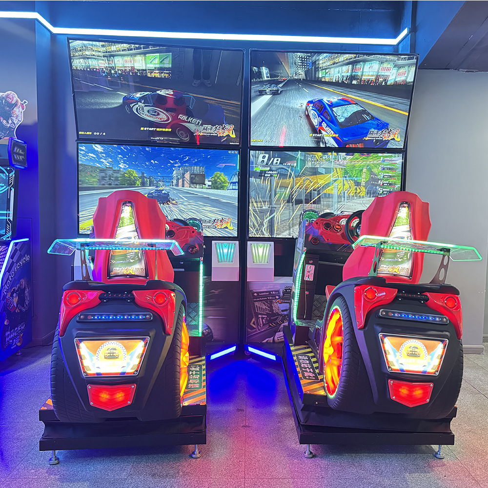 Most Popular Sonic Racing Coin-Operated Arcade Machine Two-Screen Racing Simulator for Amusement in Game City Arcades