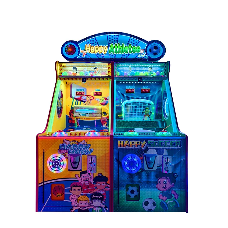 Most Popular Coin-Operated Arcade Machine Football Basketball for Entertaining Children Playgrounds Malls Featuring English