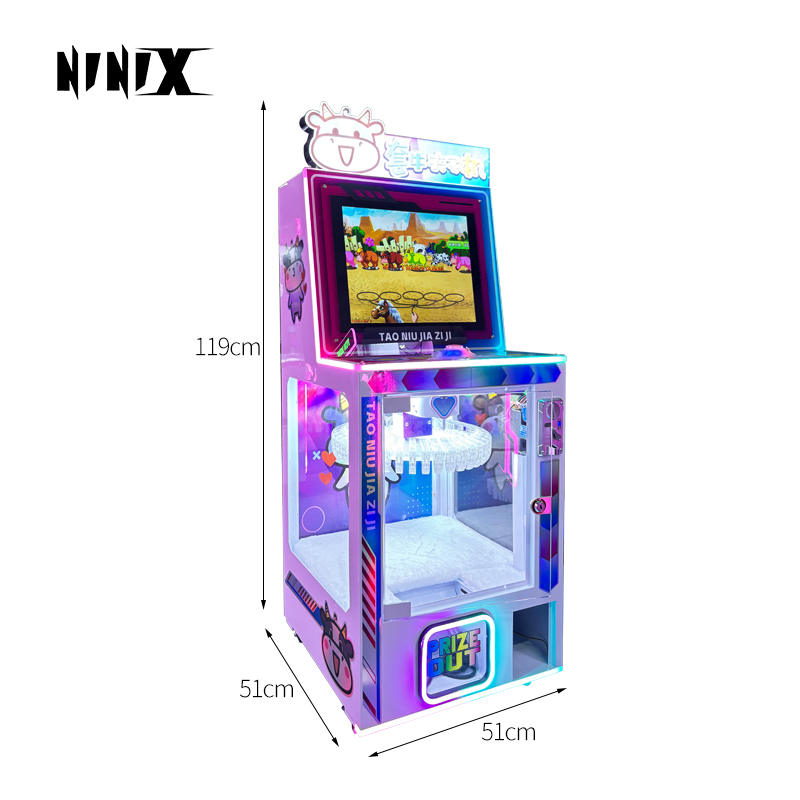 Children's Coin-Operated Clip Machine Equipment for Entertainment Cow Game Machine Combination for Sale