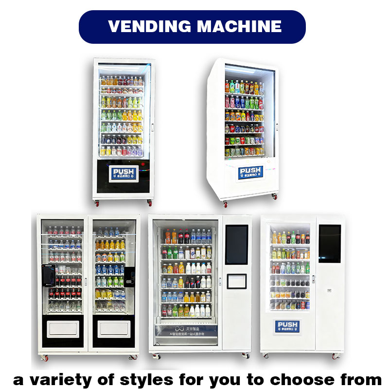 Commercial Smart Stainless Steel Metal Beverage Vending Machine-Customizable Refrigerated Drink Dispenser Touch Screen for Mall