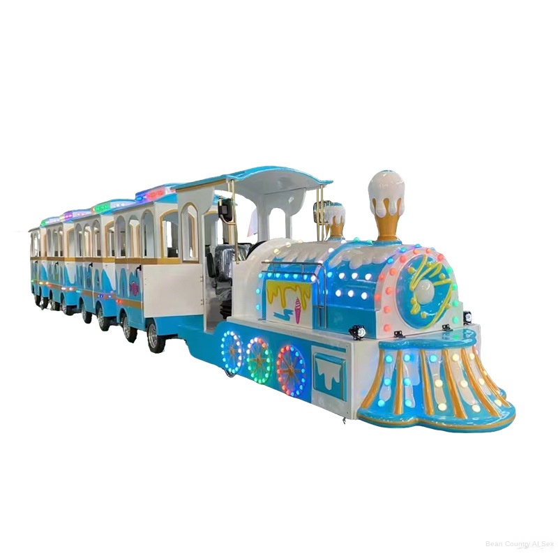 Small Train Outdoor Leisure Steam Track Electric Amusement Equipment Glass Steel SC-ZXDD Model