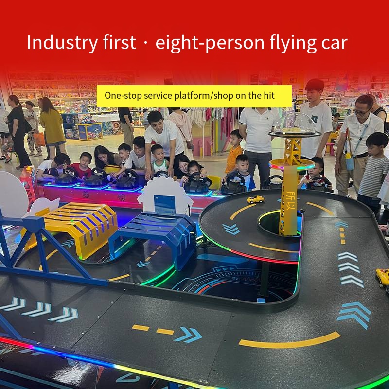 Special Mini Kart Racing Game Machine for Children Commercial Use Indoor Playground with 8 People Racing
