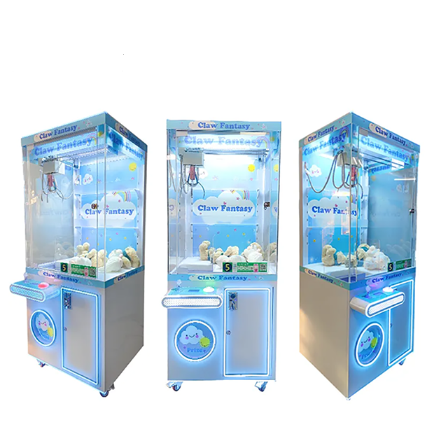 Most Popular Cost-Effective Transparent Pink Claw Machine Coin-Operated Arcade Game for Children's Entertainment Indoor