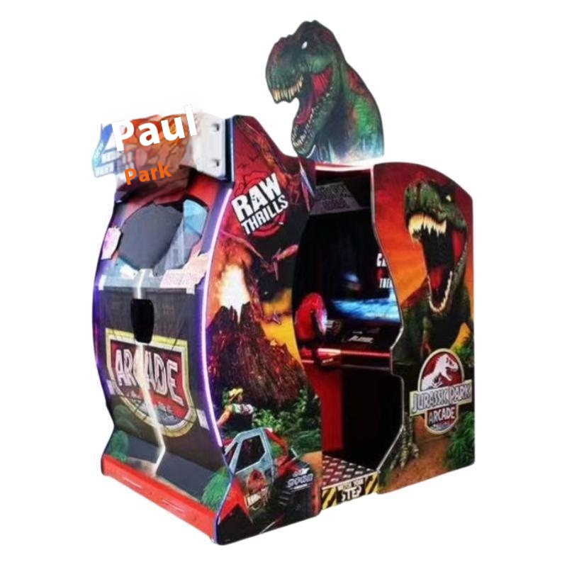 55inch Large Jurassic Park Arcade City Shooting Coin Operated Game Machine Metal Simulation Gun Shooting Hall 1 Year Warranty