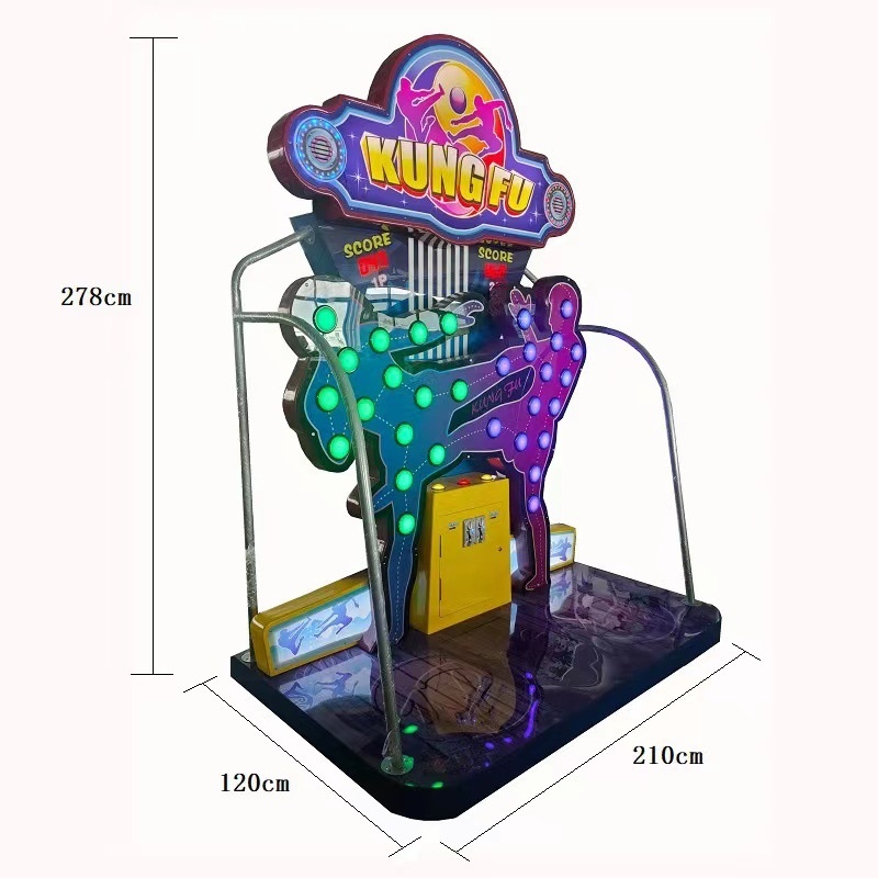 Kung Fu Interactive Reaction Light Training Arcade Game Machine Boxing Fitness Punch Target Equipment for Kids Adult Play