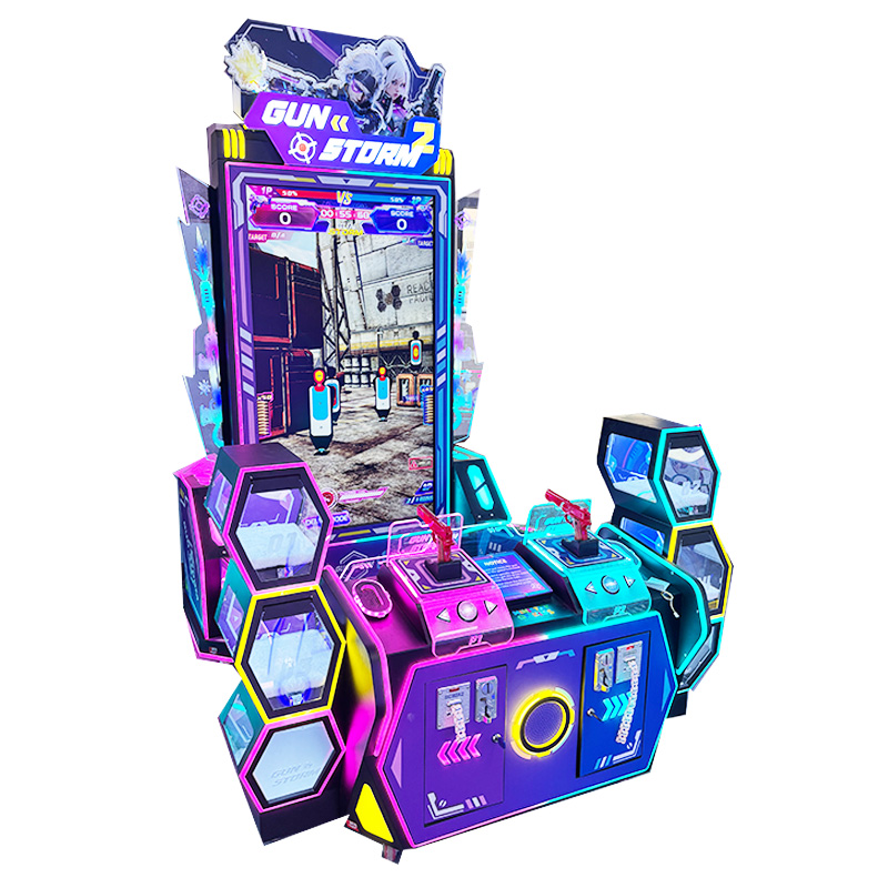 Gun Storm 2 Dual Control Arcade Shooting Game Console Stunning Visuals & Exciting Missions for Coin Operated Recreation Spots