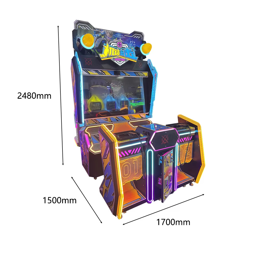 New 55 Inch LCD Dynamic Pistol Arcade Shooting Simulator Coin-Operated Electronic Shooting Game Machine