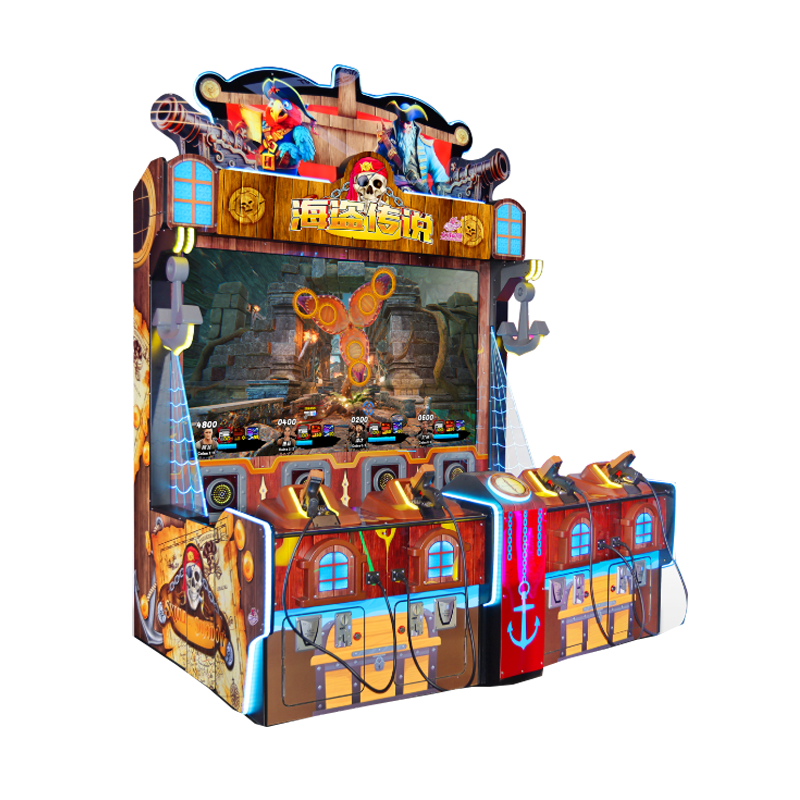 Durable Metal Shadow 4PL Shooting Arcade Game Machine Kids' Indoor Fun with Coin-Operated System for Shopping Malls