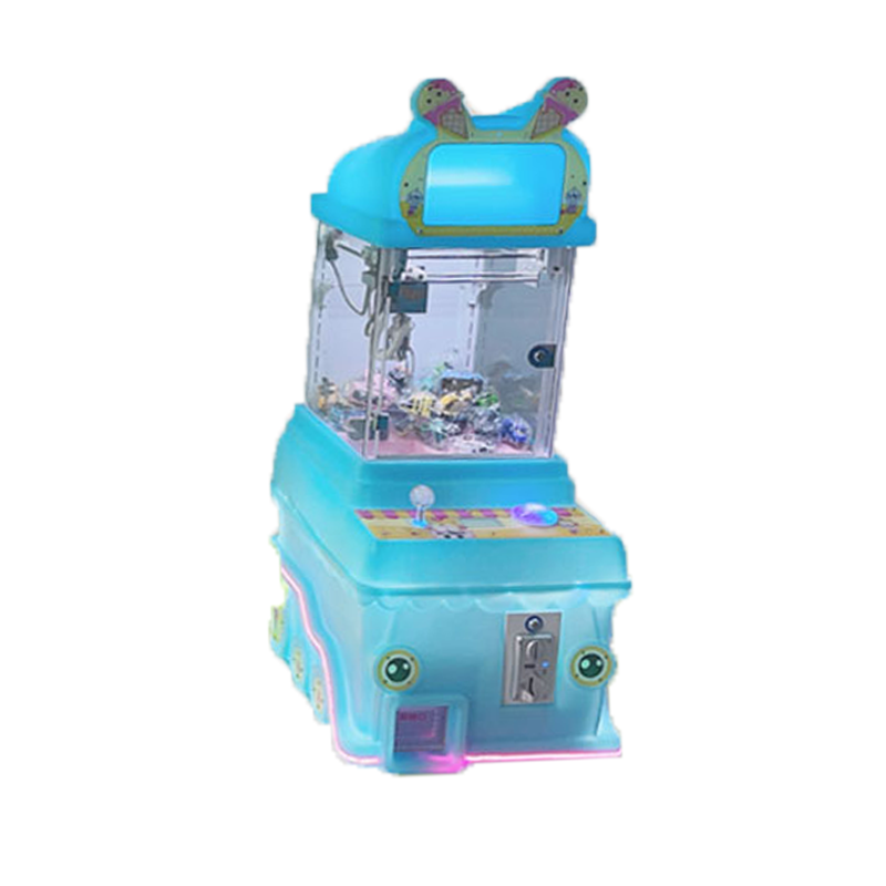 Hot Selling Premium Mini Coin-Operated Arcade Crane Games Kids Plush Dolphin and Sweets Claw Machine Premium Plush Toy
