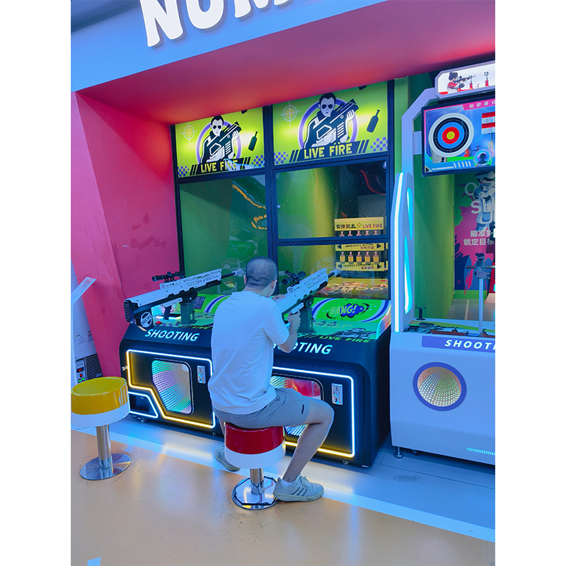 Indoor Coin-Operated 2-Player Shooting Arcade Machine for Kids English Language Boxing Game for Entertainment Venues