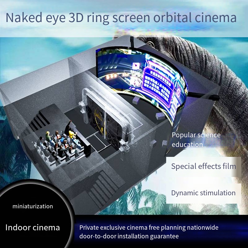 Theme Park Immersive 3D Naked Track Cinema Professional Flying Theatre for Sale Virtual Reality Flying Theatre