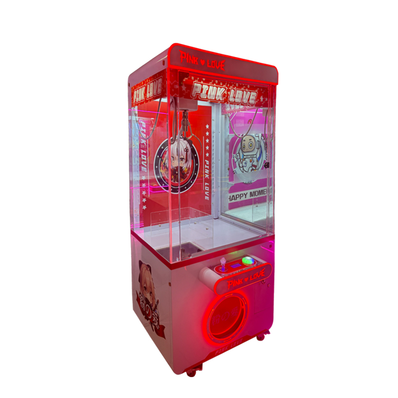 Pink Love Claw Machine Automatic Smart Prize Catcher Arcade Toy Vending Machine Self Service Game Equipment Mall Shop Use