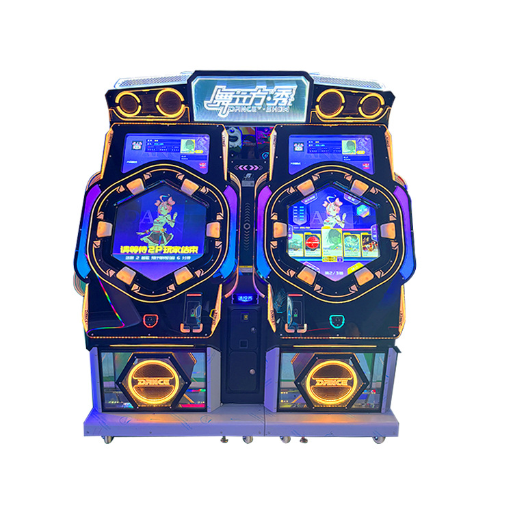Cost-Effective 2-Player Dance Cube Music Simulator Coin-Operated Arcade Game Console Iron for Children 6 Years Entertainment