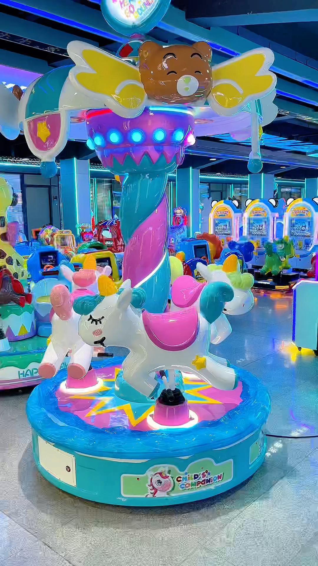 Most Popular Arcade Coin-Operated Entertainment Carousel Fun Interactive Experience for Parents Kids for Family Parent-Child