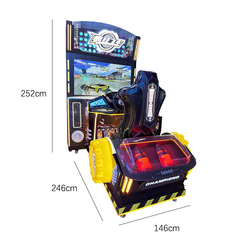 Factory Wholesale Indoor Crazy Racing Arcade Driving Console Coin-Operated Game Racing Simulator Entertainment Console