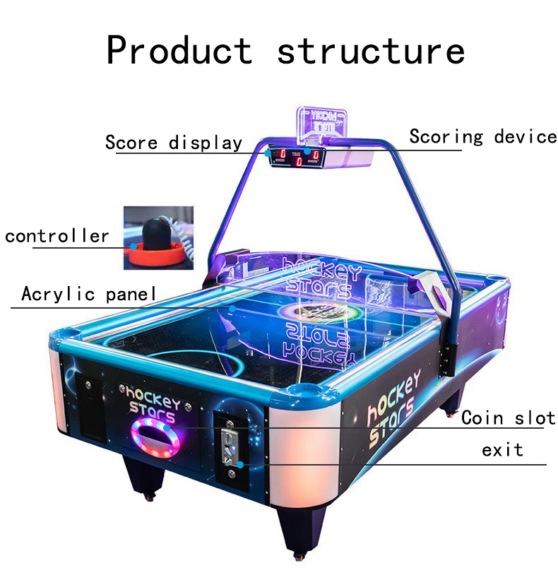 Best-selling Hockey High Quality Arcade Two-person Coin Operated air Hockey Electric Hockey Table