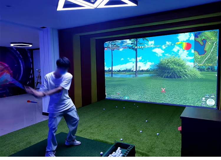 Holographic Projection Indoor Simulation Golf Game Equipment Sports Driving Range Simulator