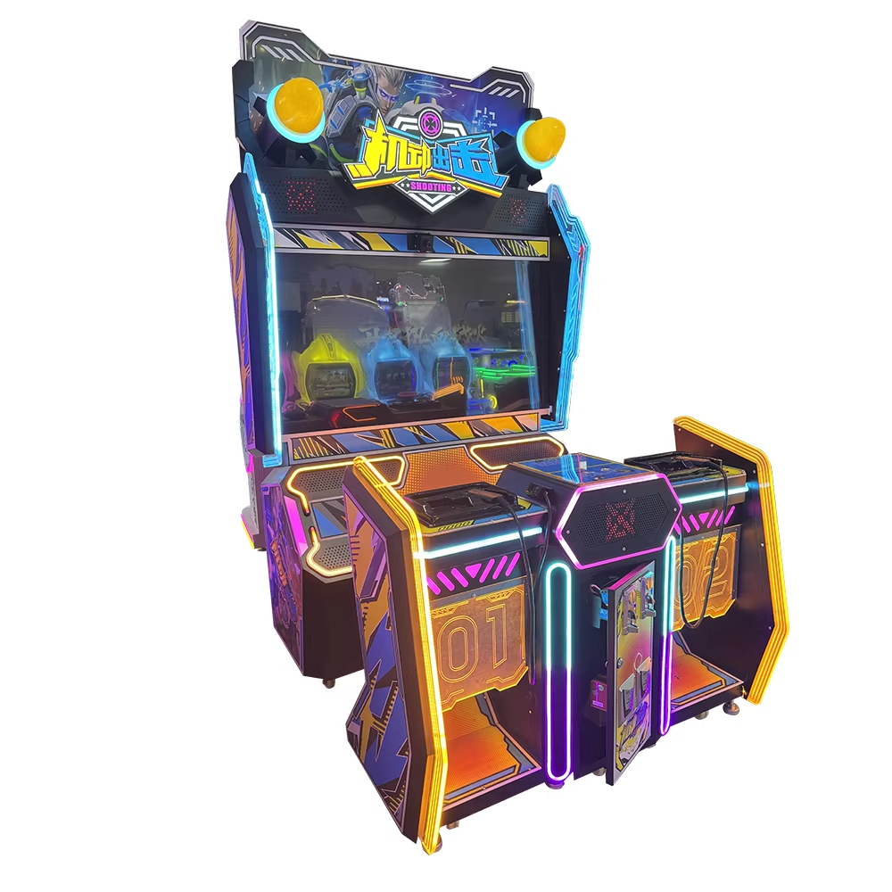 New 55 Inch LCD Dynamic Pistol Arcade Shooting Simulator Coin-Operated Electronic Shooting Game Machine