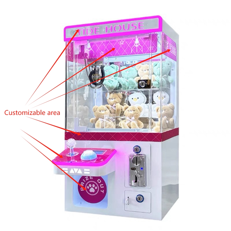 Mall Entertainment Center Equipment Mini Small Household Claw Machine for Sale Coin Operated Arcade Gift Game Claw Crane