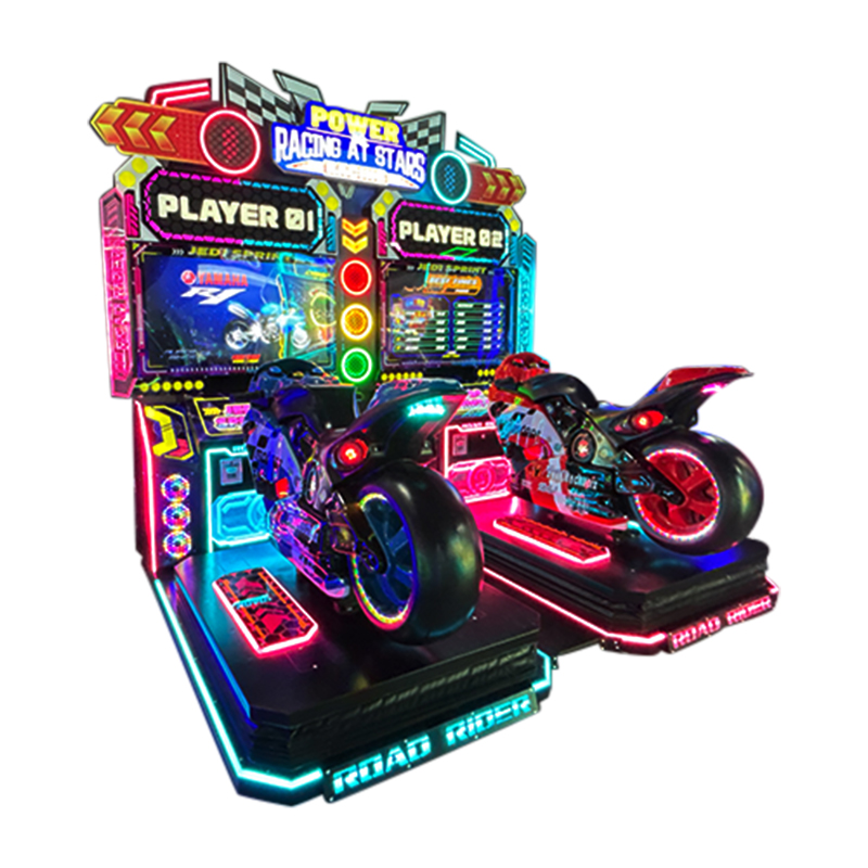 Motorcycle Racing Arcade Game Machine Coin Operated Two Player Driving Simulator Indoor Amusement Equipment for Game Center Mall