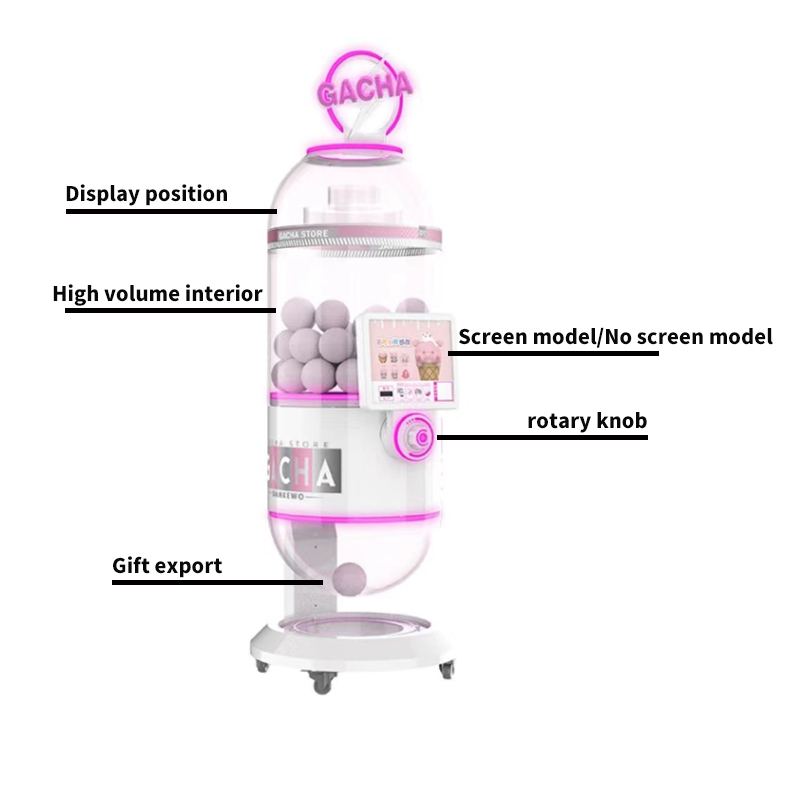 Commercial Coin-Operated Metal Capsule Toy for Game Centers & Gifts Automatic Toy Game for Kids & Adults