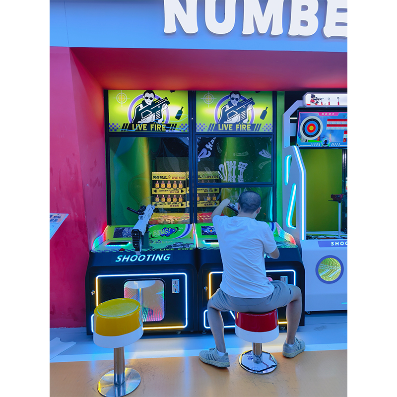 Indoor Coin-Operated 2-Player Shooting Arcade Machine for Kids English Language Boxing Game for Entertainment Venues