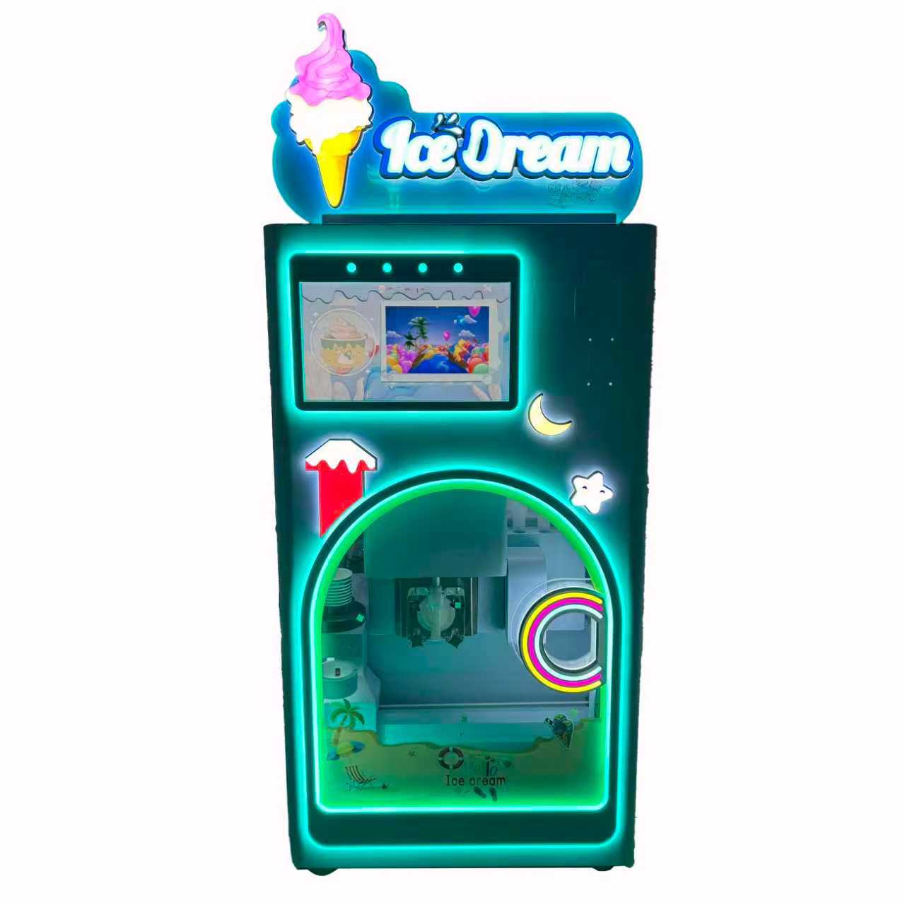 Soft Ice Cream Machine and Diverse Offerings Miken Icecream Spare Parts Wheels Xy-p968s Shineu Soft Ice Cream Machine