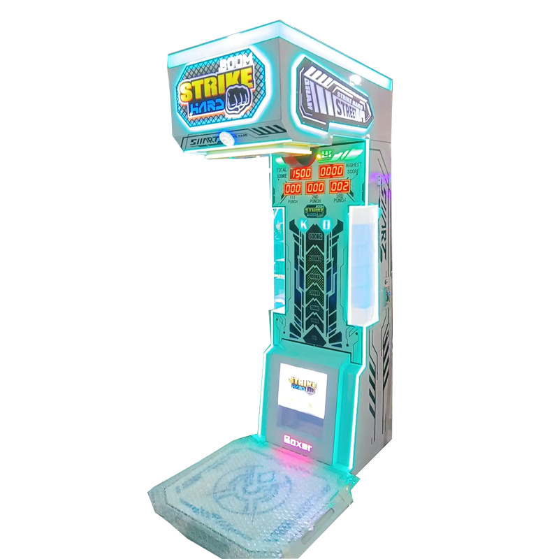 Commercial Coin-Operated Arcade Boxing Machine Electronic Indoor Playground for Strength Testing Stress Relief Durable Metal