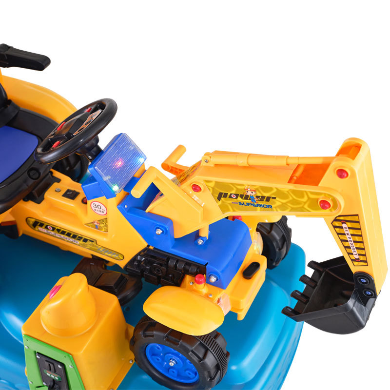 The Best Quality Plastic Children's Car Coin Swing Game Machine in the Car Excavator Toy Modeling Coin-operated Excavator