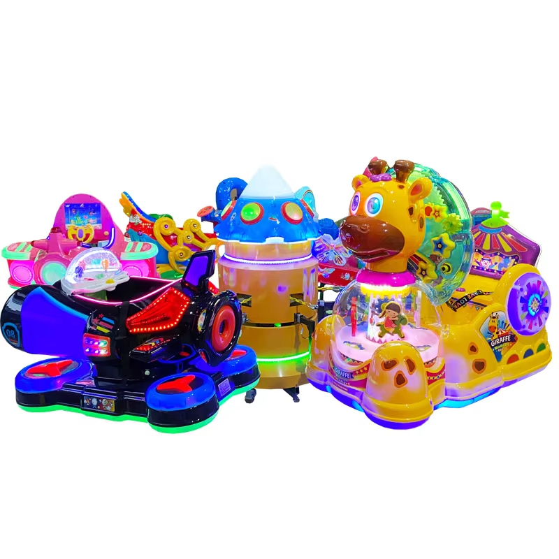 Popular English Mini Electric Carousel Coin-Operated Kids Game for Children's Entertainment