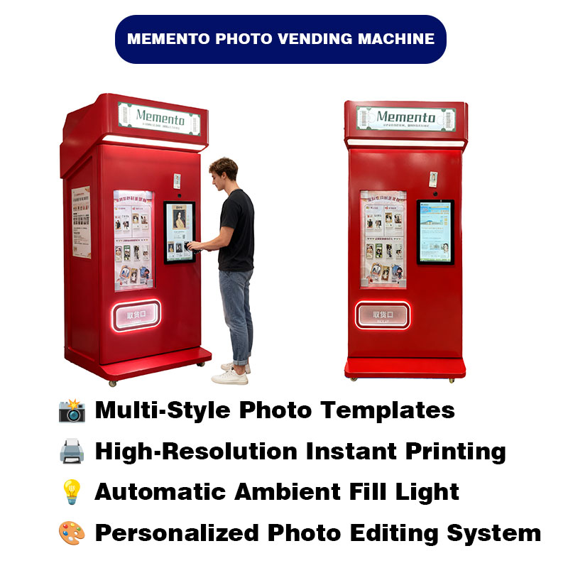 Coin Operated Photo Printing Booth Self Service Instant Picture Maker Digital Portrait Studio Smart Imaging Kiosk