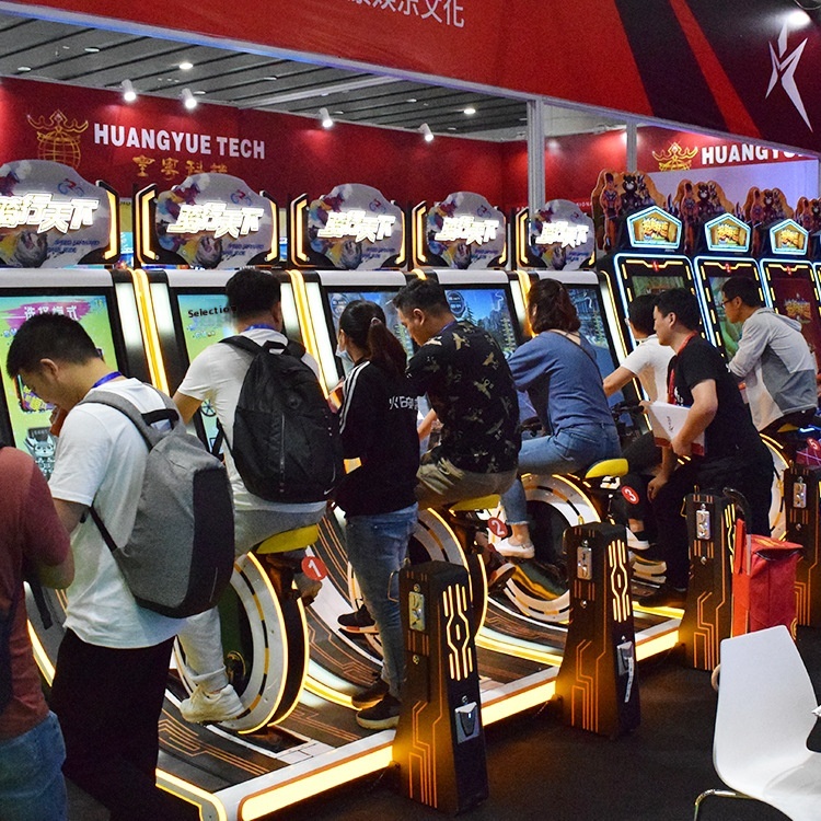 Dynamic World Commercial Coin-Operated Cycling Bicycle Game Machine Kid Playground Amusement Equipment