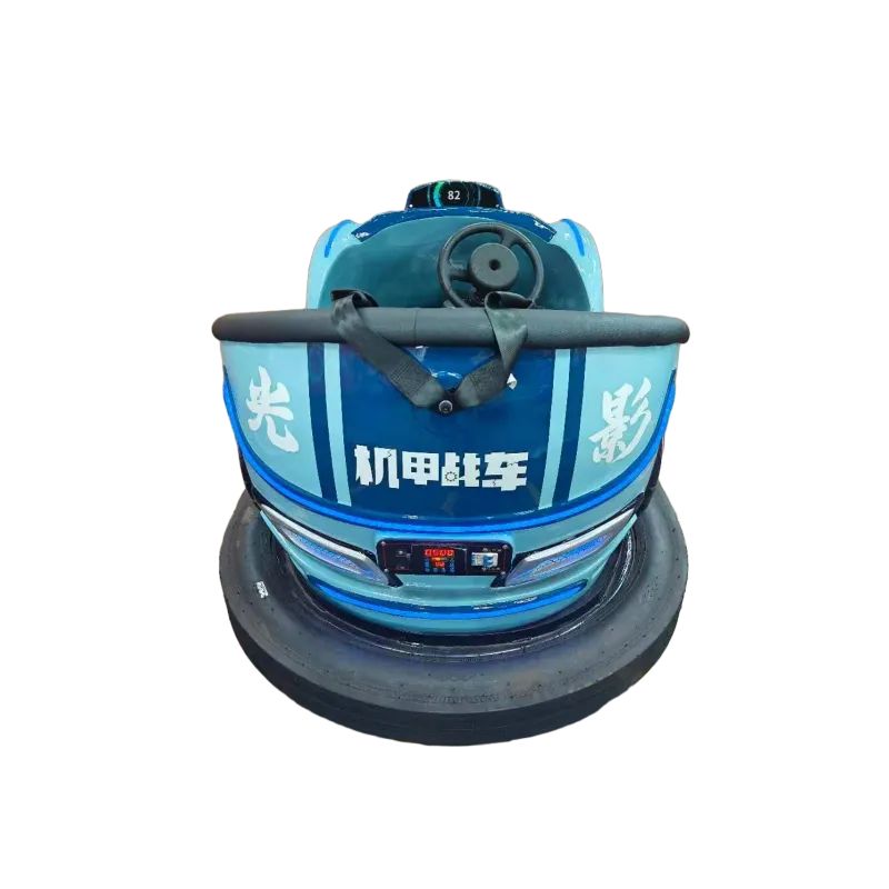 LED Lighted Electric Bumper Car Indoor/Outdoor Recreational Vehicle for Kids Adults Made Durable Plastic Amusement Park