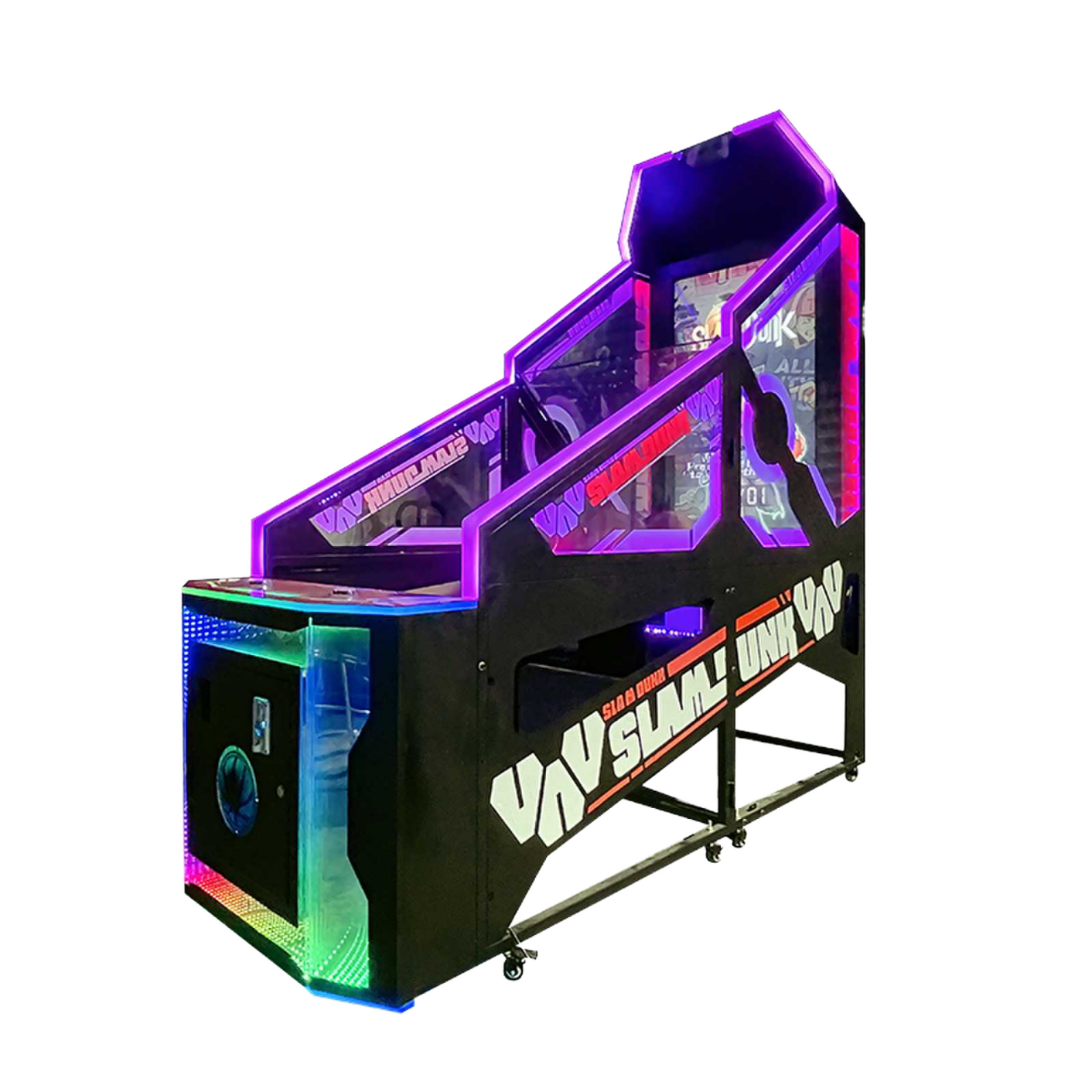 Coin-Operated 2 Player Indoor/Outdoor Boxing Basketball Game English Language Metal Arcade Shooting for Kids