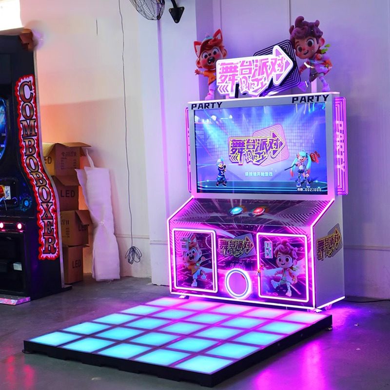 Most Cost-Effective Indoor Large LCD Screen Dance Machine Coin-Operated Arcade Game for Children's Entertainment English Metal