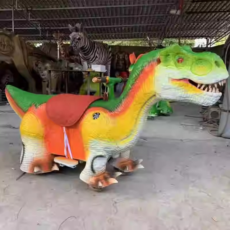 Funny Amusement Ride Electronic Dinosaur Toy Cars  Kids Simulation Model Shopping Mall Toy Car for Hot Sale