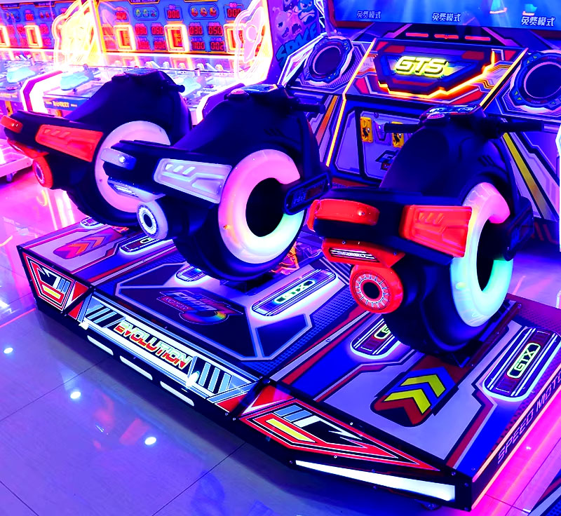 3-Player Dynamic Racing Arcade Simulator Motorcycle Game Machine Coin-Operated Parent-Child Racing Simulator