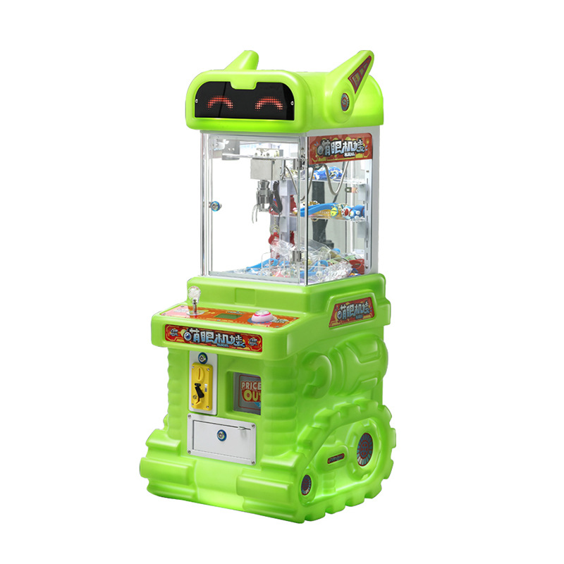 Cute Internet Celebrity Small Commercial Gift Claw Machine Game Tempered Glass for >3 Years Old Mall Arcade Entertainment