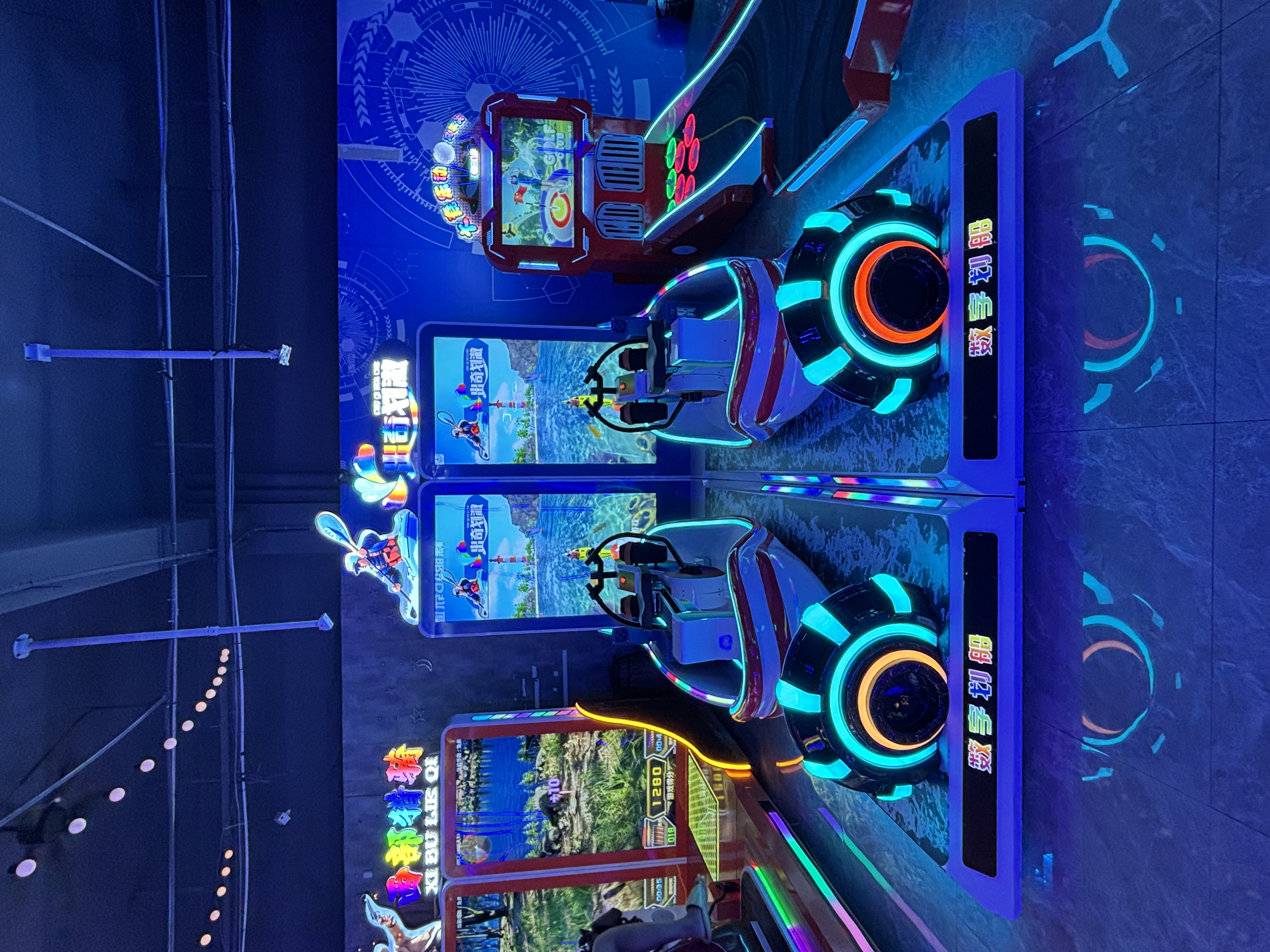 2 Player Rowing Arcade Game Machine Coin Operated Boat Racing Simulator LED Motion Ride Interactive Game for Amusement Park